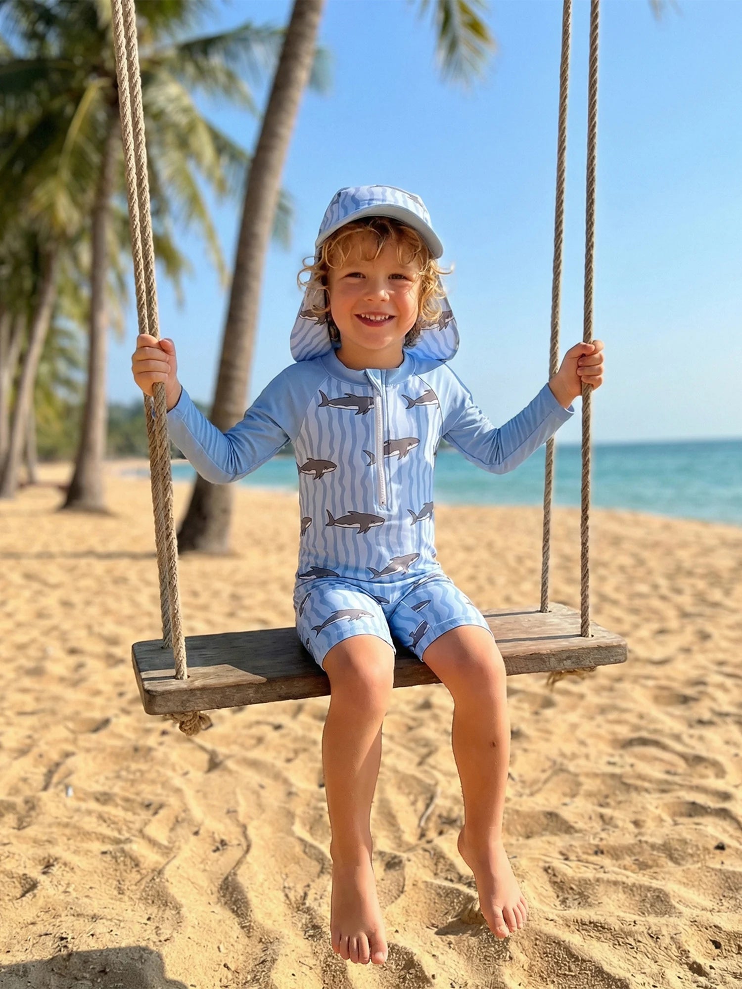 Toddler Rash Guard Swimsuit Set