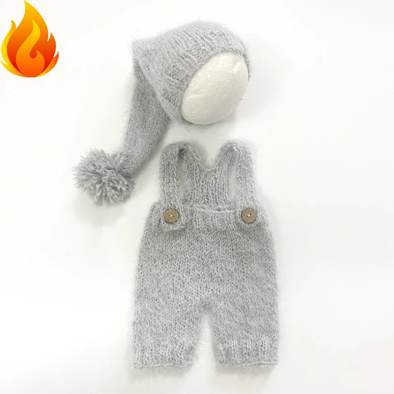 Newborn Knitted Photo Prop Set