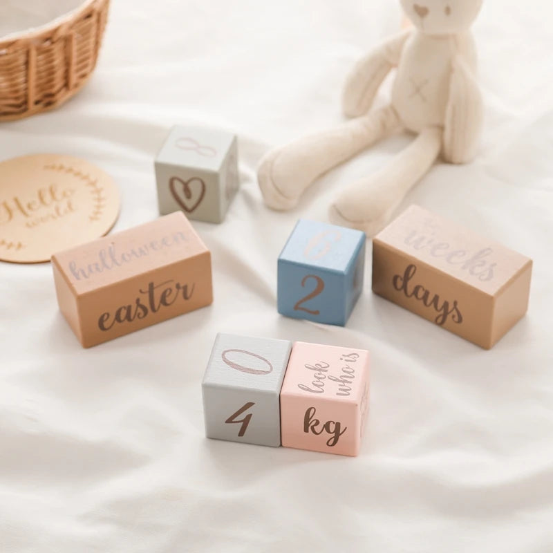 Wooden Baby Milestone Card Set