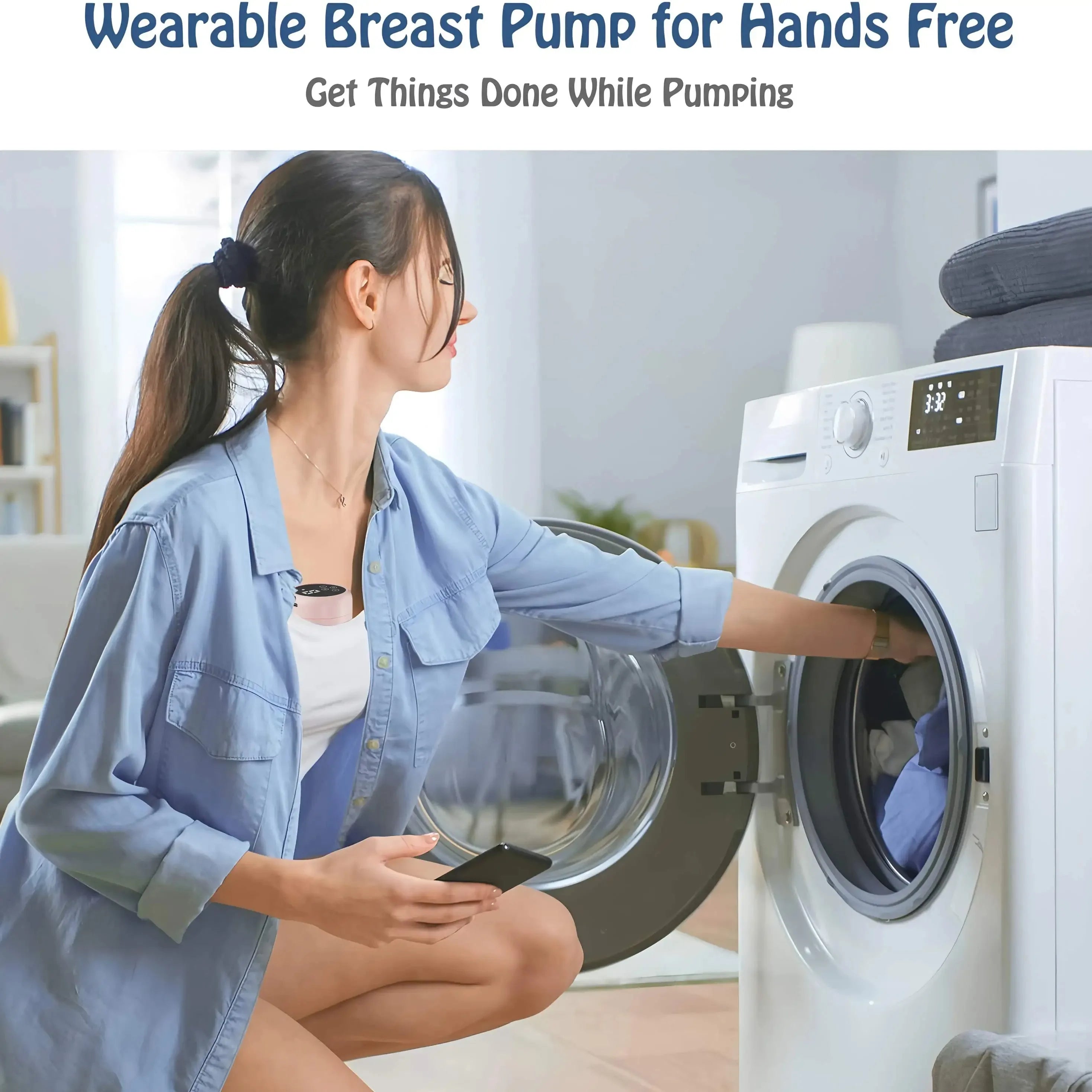 Silent Wearable Hands-Free Electric Breast Pump