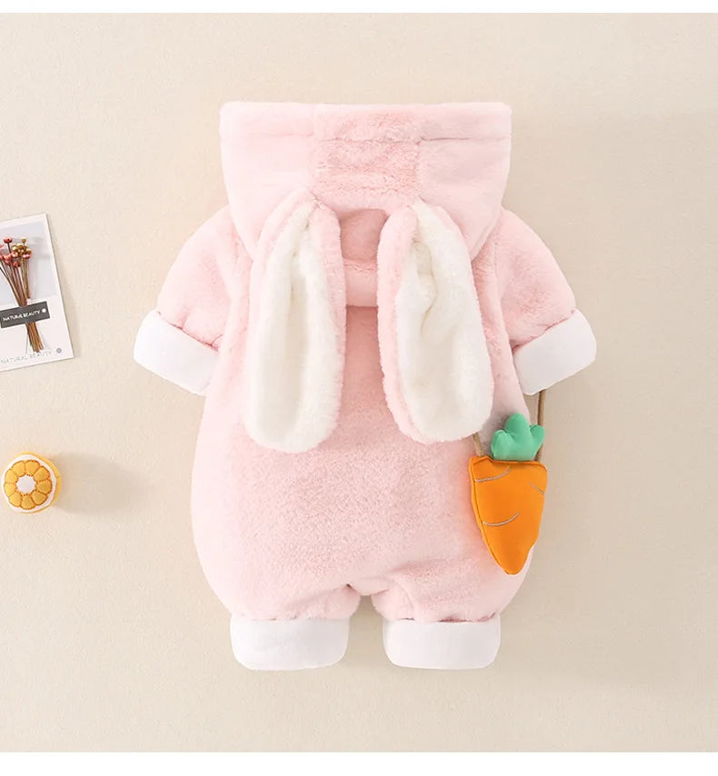 Baby Hooded Warm Romper Jumpsuit