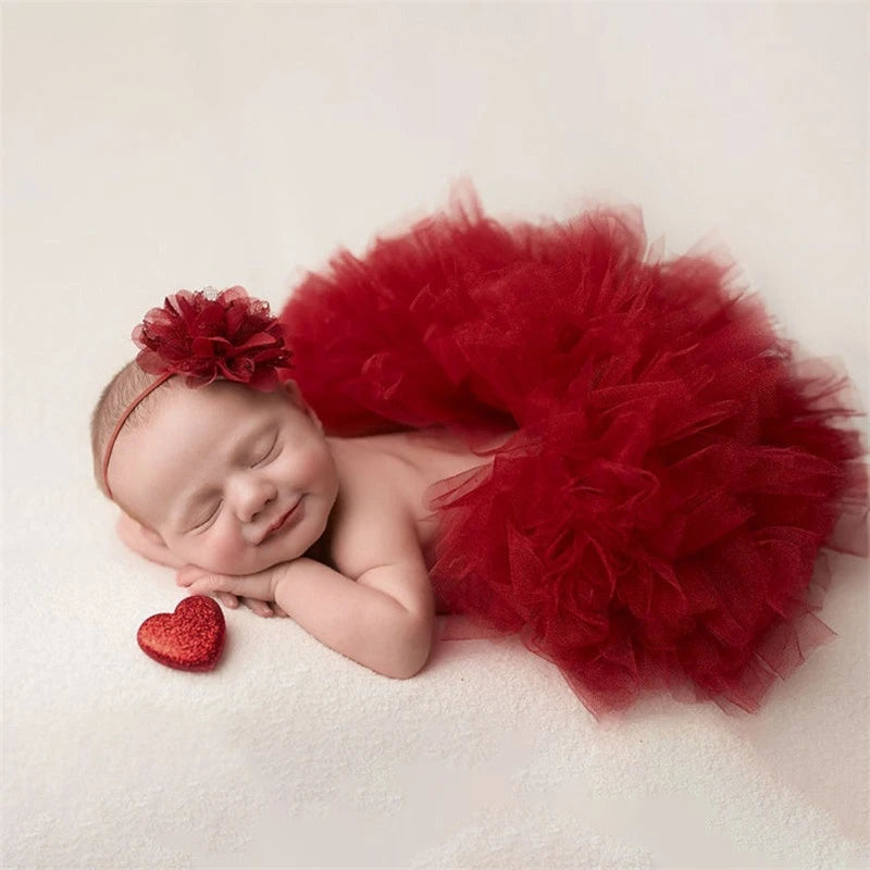 Newborn Girl Puffy Skirt Set