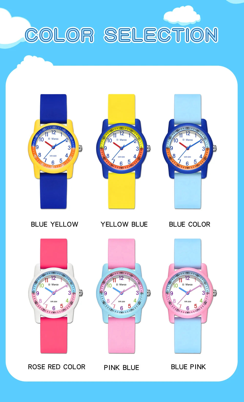 SANDA Kids Sports Quartz Watch
