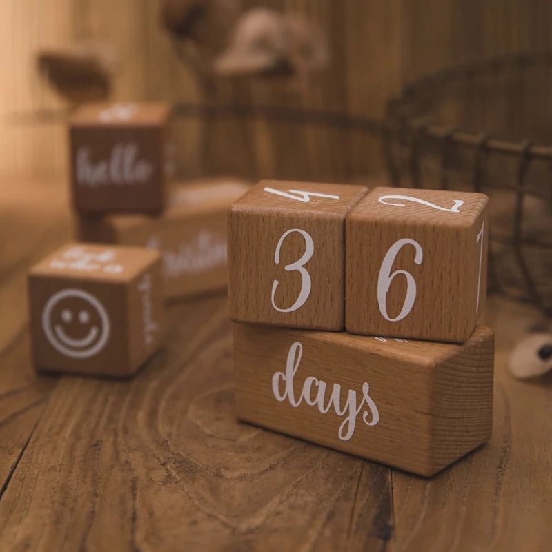 Wooden Baby Milestone Card Set