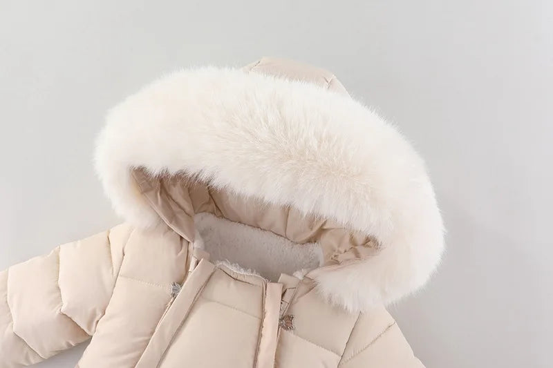 Baby Hooded Snowsuit Romper