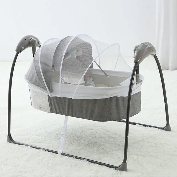 3-in-1 Electric Baby Shaking Bed with Music & Net