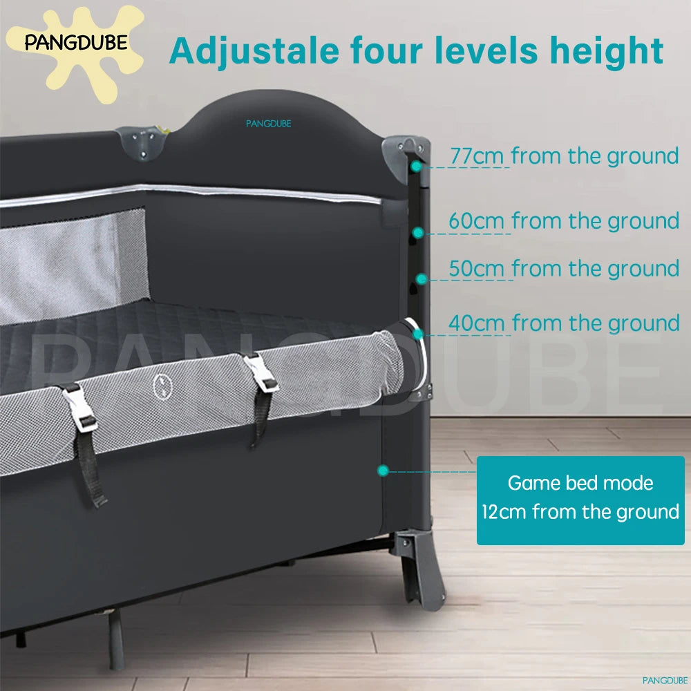 PANGDUBE Foldable Baby Crib