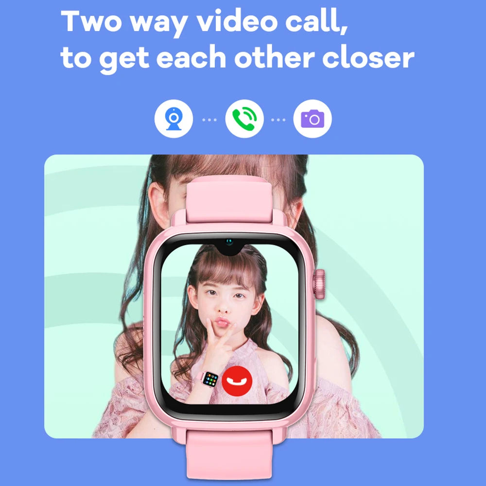 4G Kids Smart Watch with GPS, Video Call & SOS
